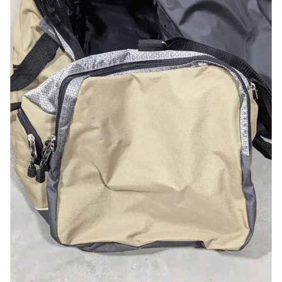 Duffel Bag Med-Large Size Overnight Travel Bag NEW Gym Sport Nylon Reflectors - Picture 6 of 9